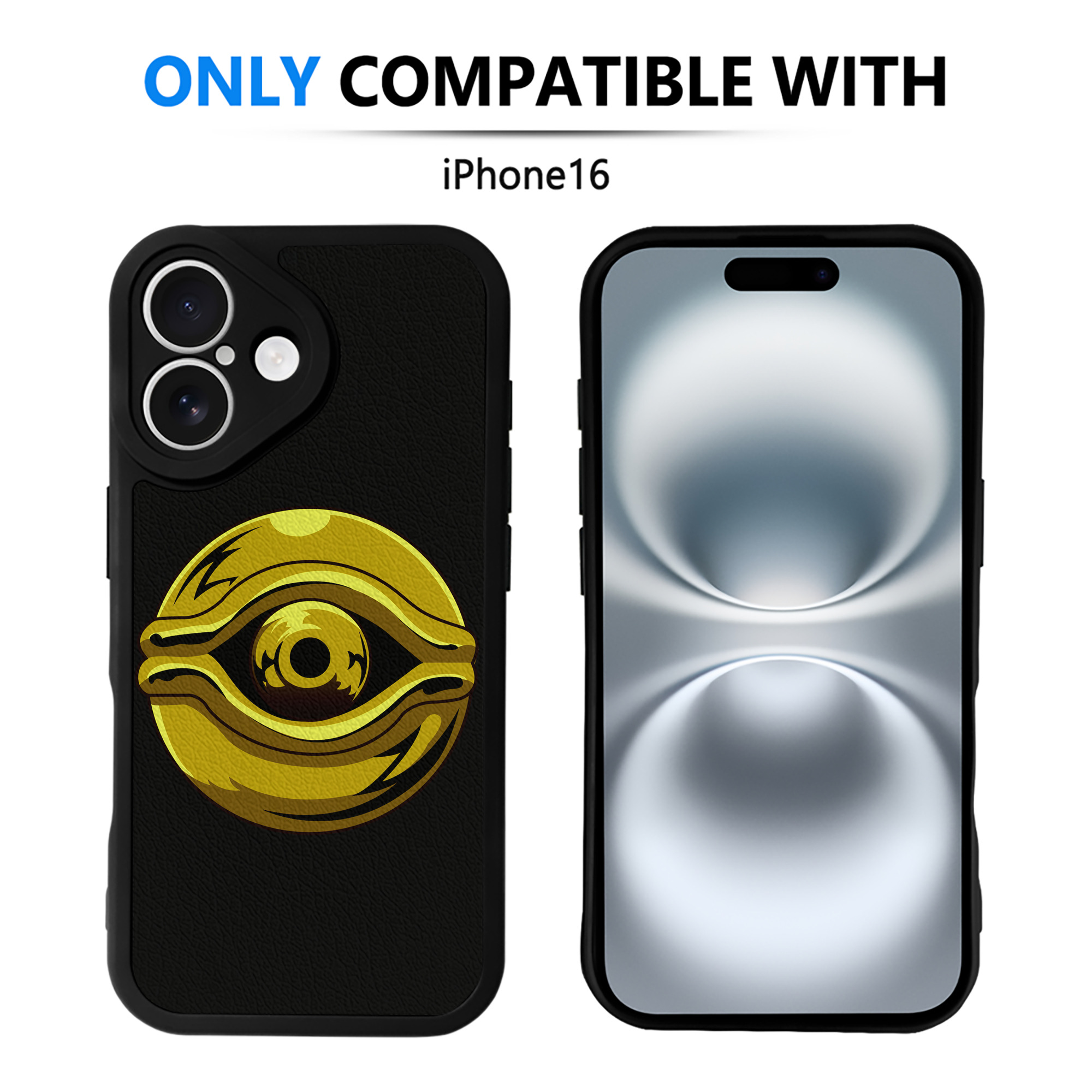 遊☆戯☆王 Yu-Gi-Oh! 【iPhone 16シリーズ対応】シリコンスマホケース（レザー調） 材質：シリコン